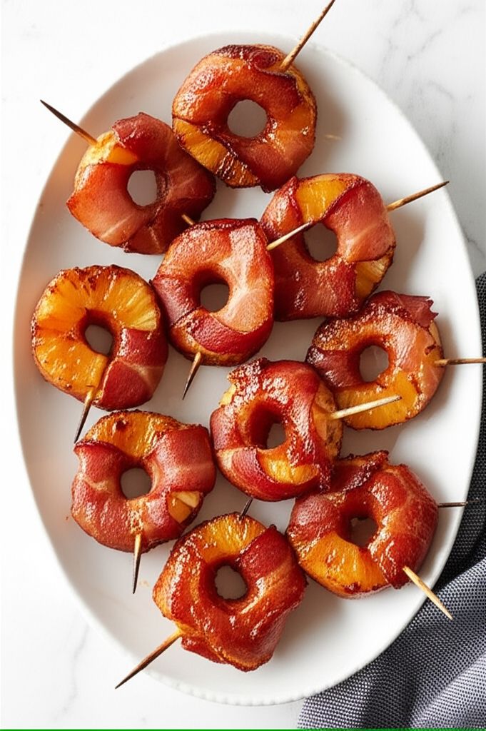 Bacon Wrapped Pineapple