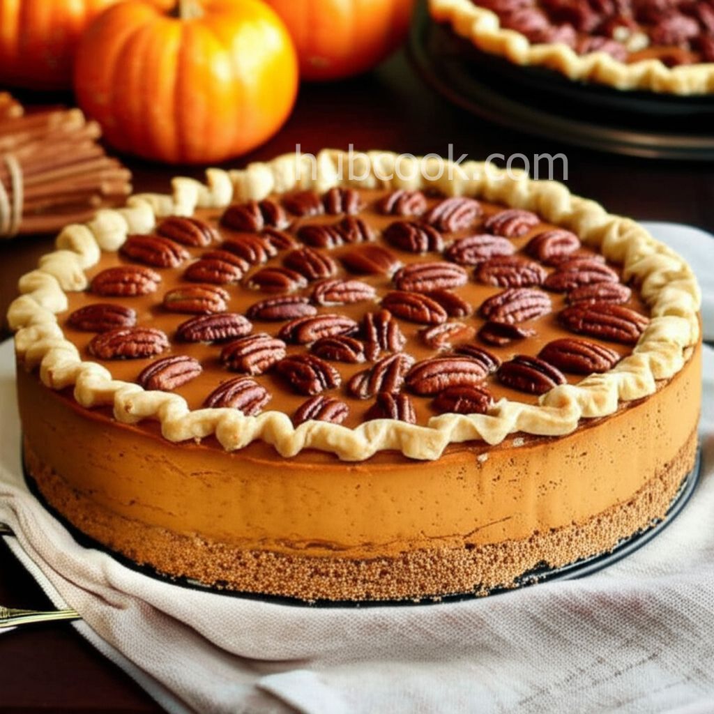 Brooke's Layered Pumpkin-Pecan Cheesecake