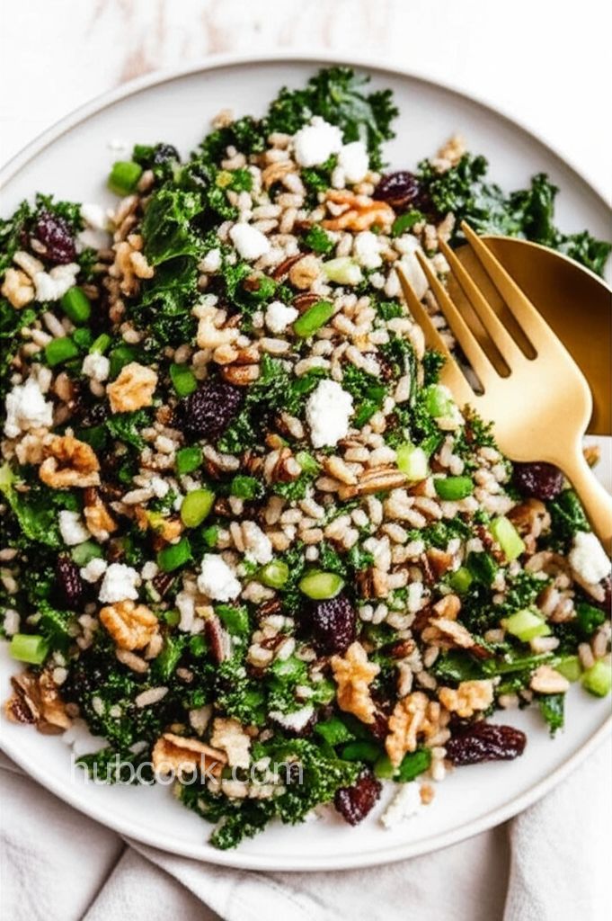 Ekaterina's Wild Rice and Kale Salad
