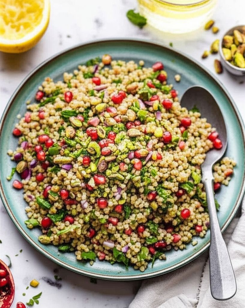 Freekeh Salad with Tahini Dressing