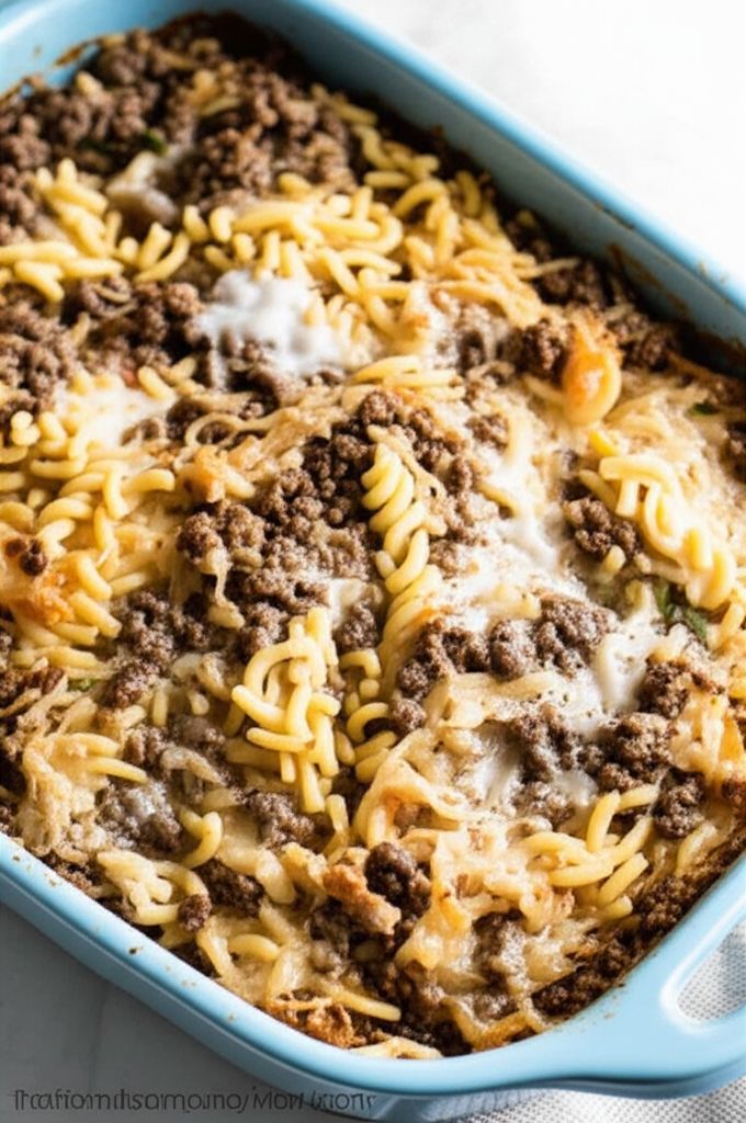 Grandma Pat's Sauerkraut Hotdish