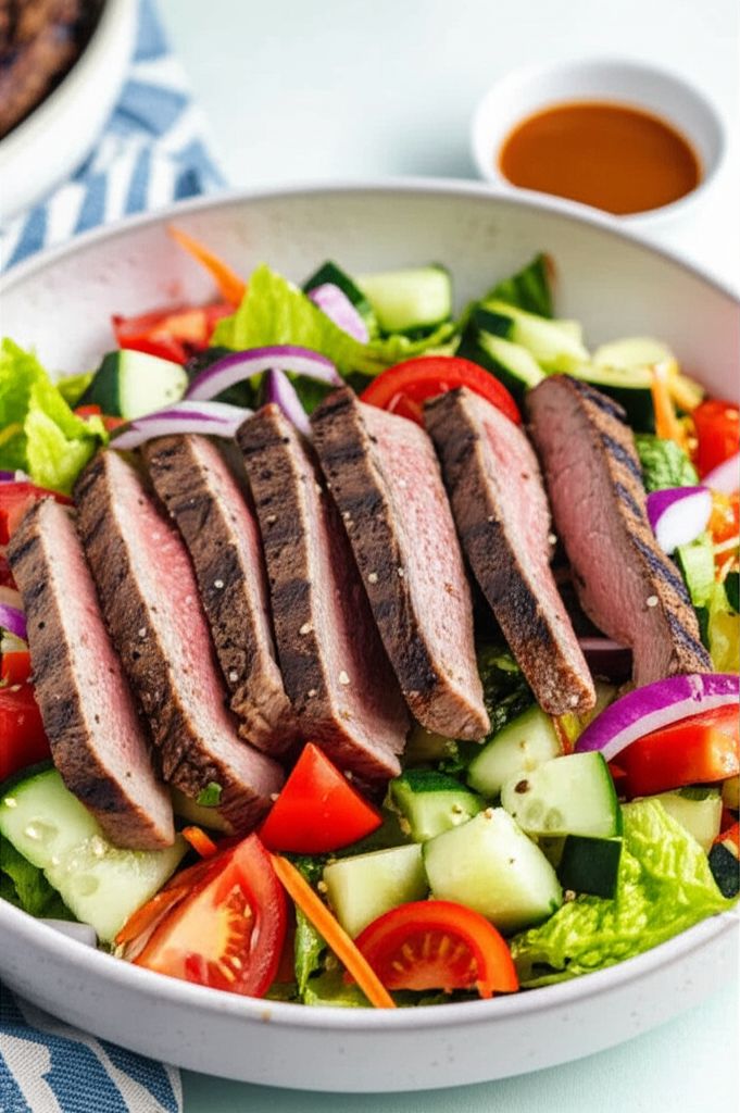 Grilled Steak Salad with Sesame Dressing