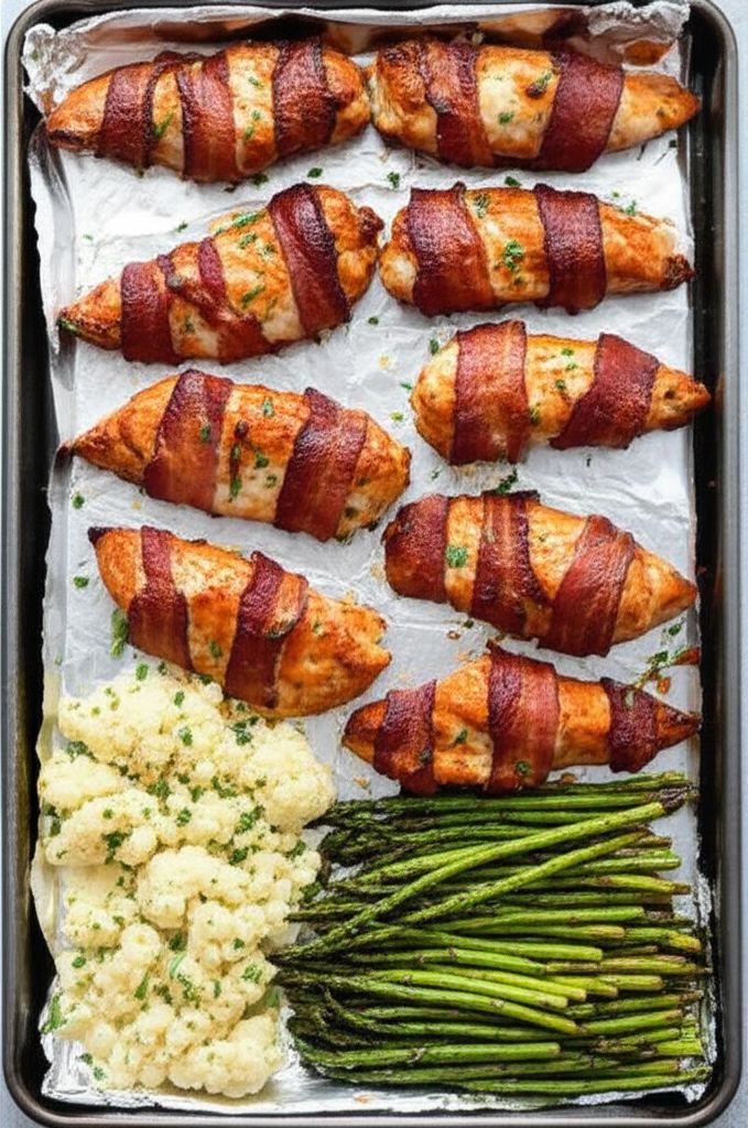 Keto Sheet Pan Chicken Dinner
