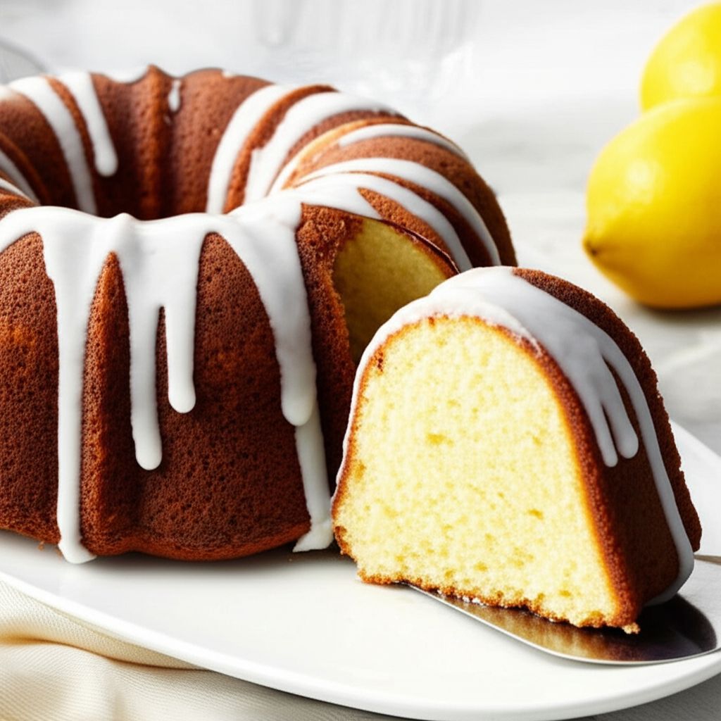 Lemon Pound Cake with Aunt Evelyn's Lemon Glaze