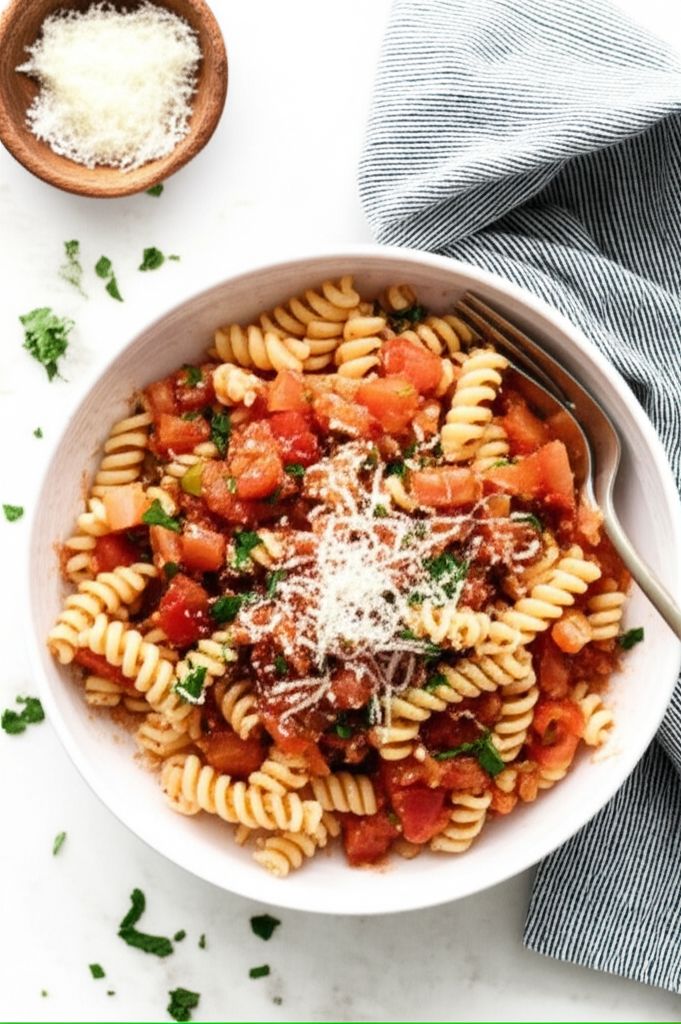 Light Southwestern Tomato Pasta