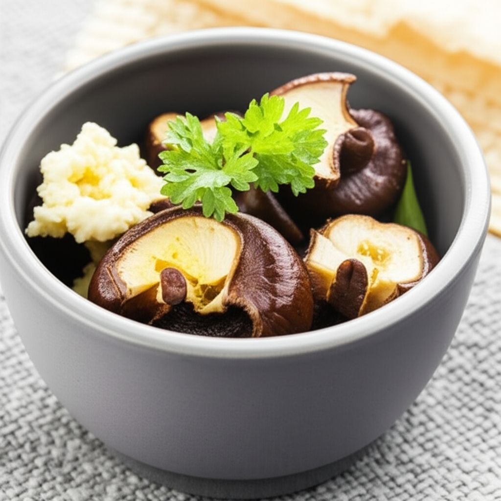 Marinated Mushrooms with Blue Cheese