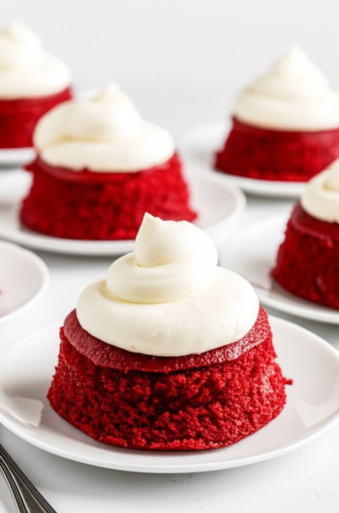Red Velvet Mug Cakes