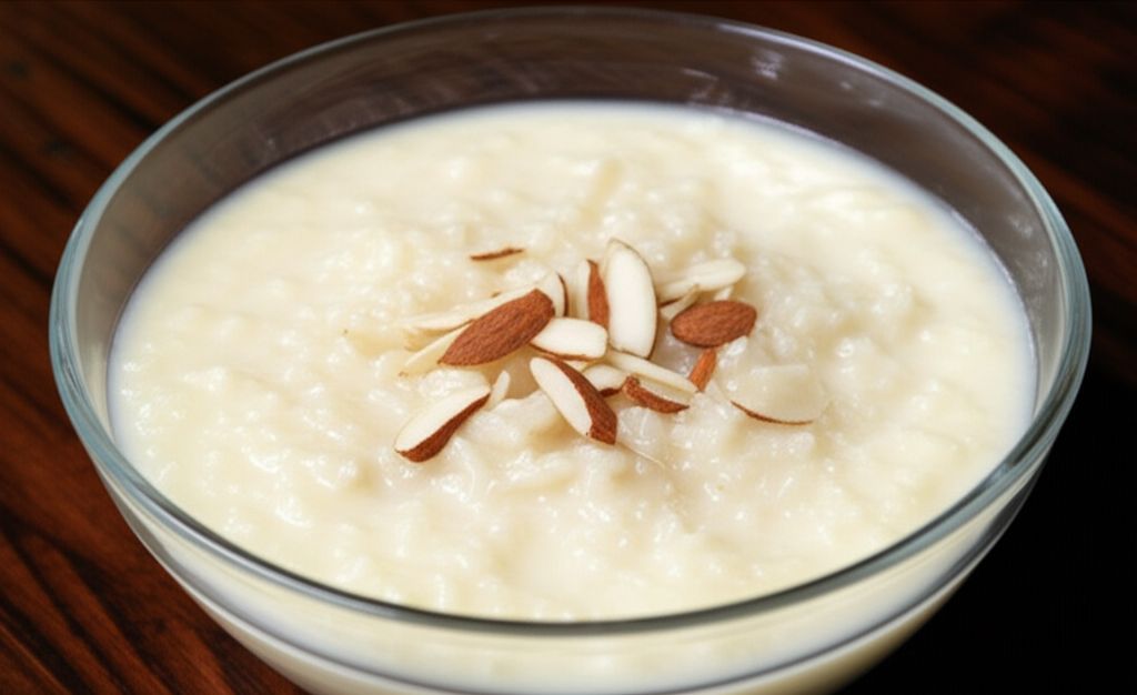 Rice Pudding with Rose Water