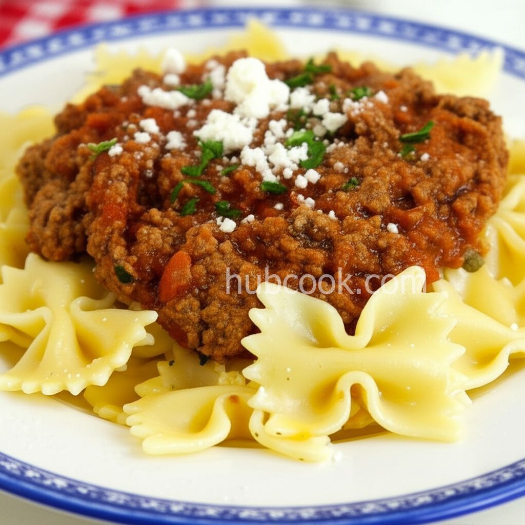 Rita's Pasta and Meat Sauce