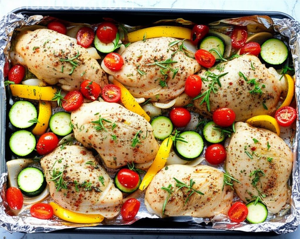 Rosemary Chicken and Roasted Vegetables