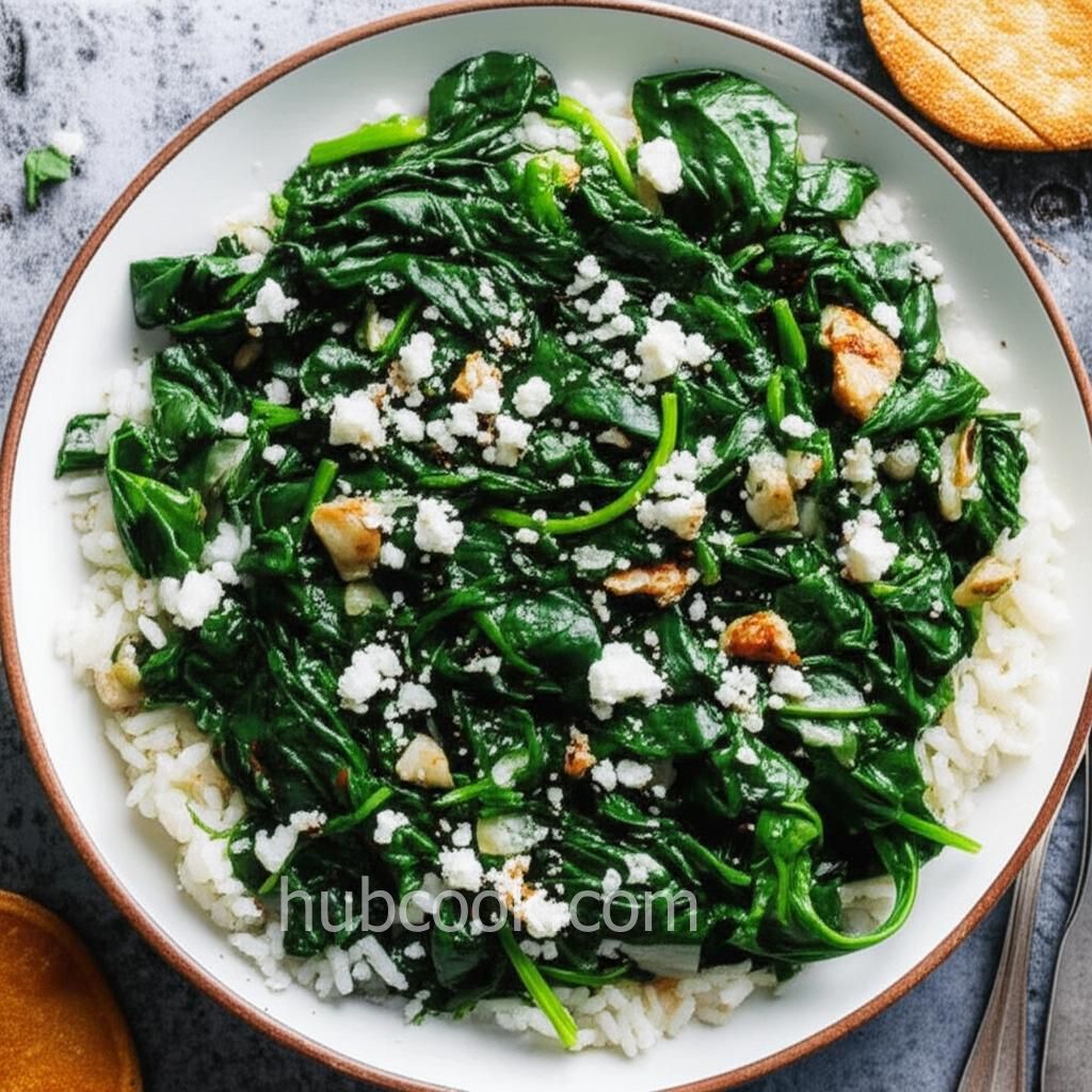 Spinach and Rice (Spanakorizo)