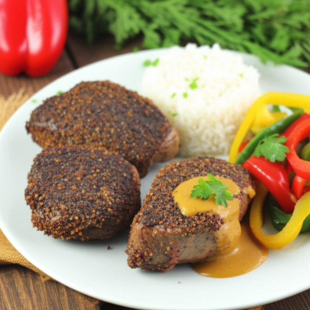 Steak au Poivre with a Curry Twist