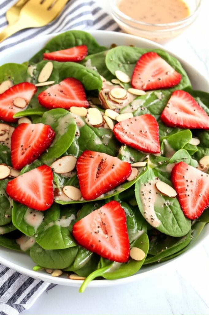 Strawberry Spinach Salad