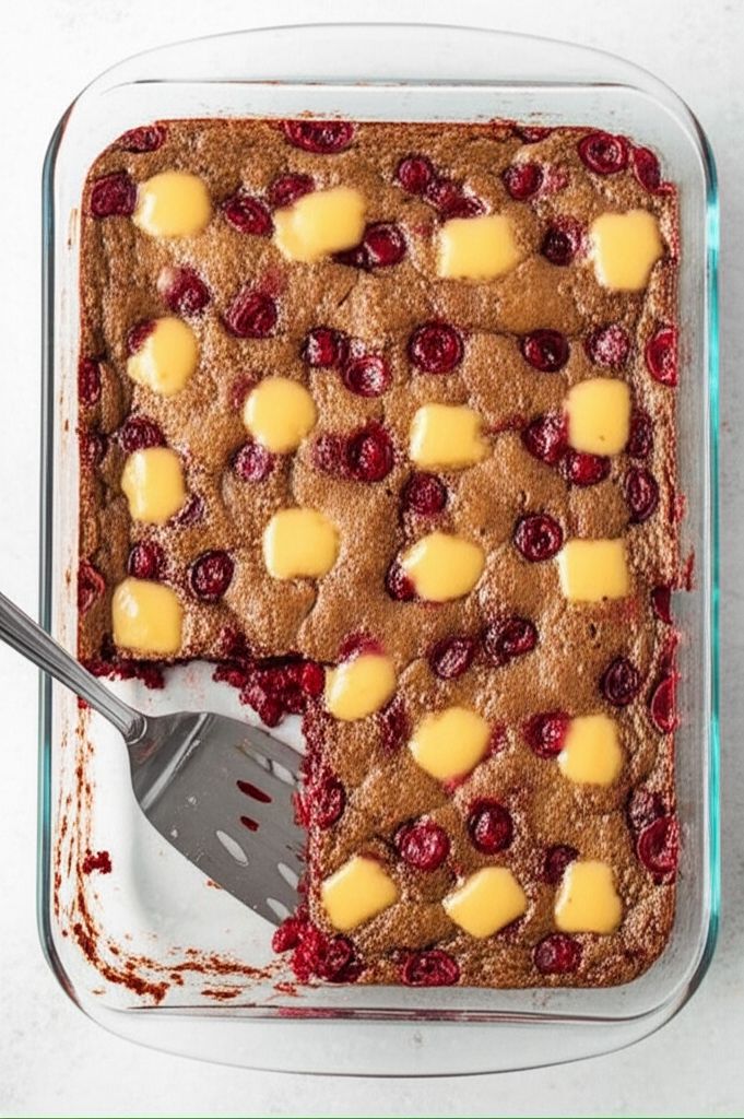 3-Ingredient Chocolate Cherry Dump Cake