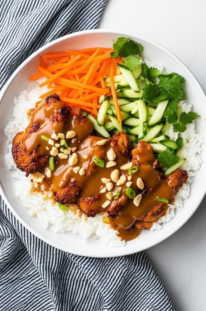 Air Fryer Peanut Chicken