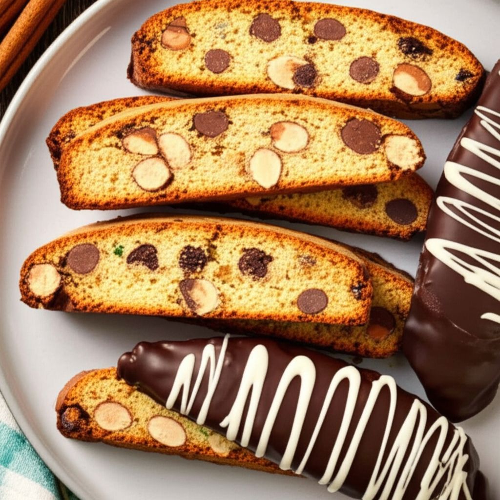Amazing Peanut Butter Cup Biscotti