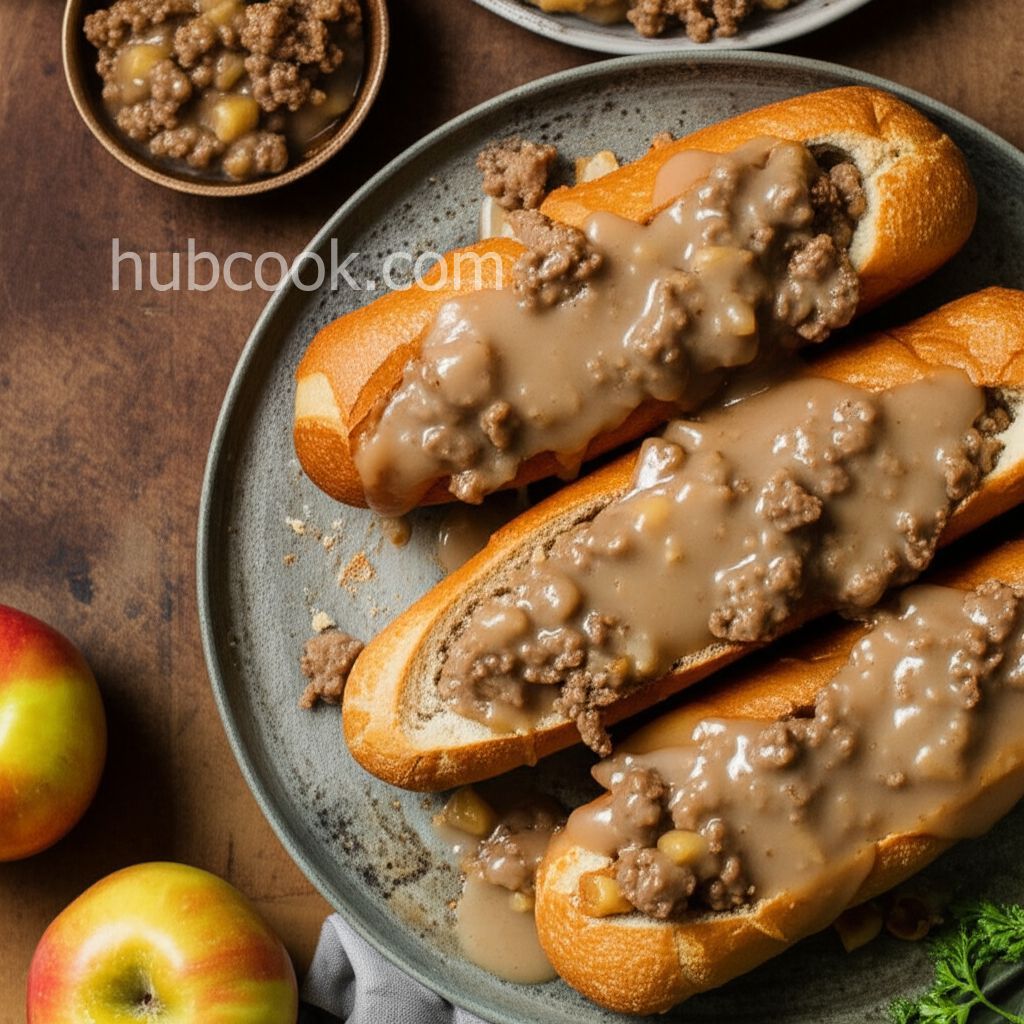 Apple-Sausage Gravy Boats