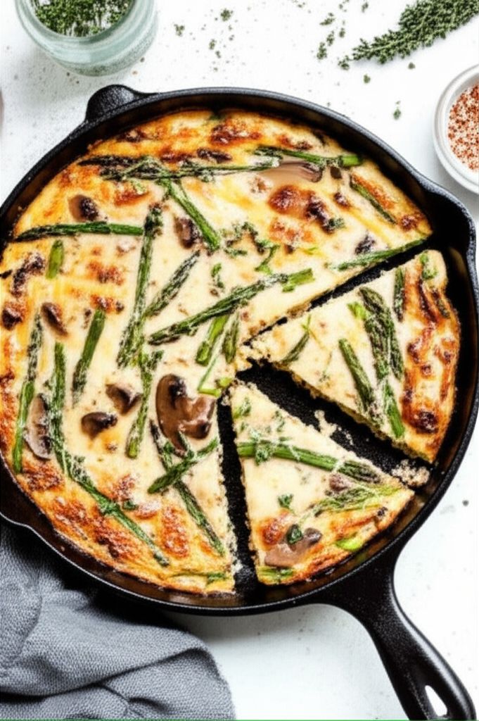 Asparagus and Mushroom Frittata