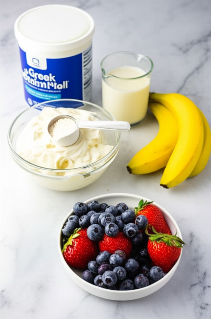 Banana-Berry Protein Pops