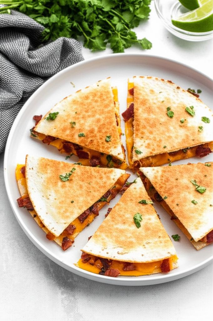Barbeque Bacon Quesadillas