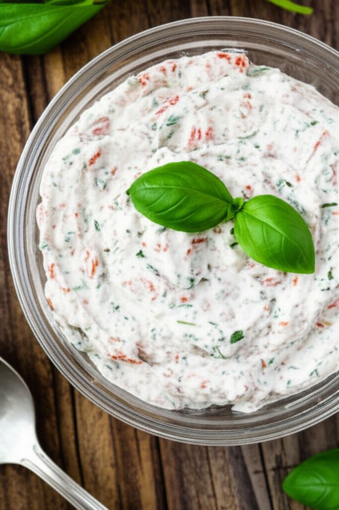 Basil and Sun-Dried Tomato Dip