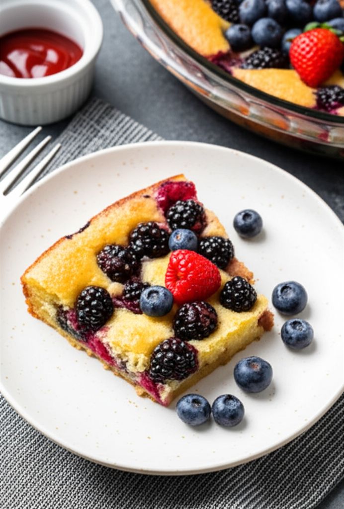 Berry Cornmeal Cake