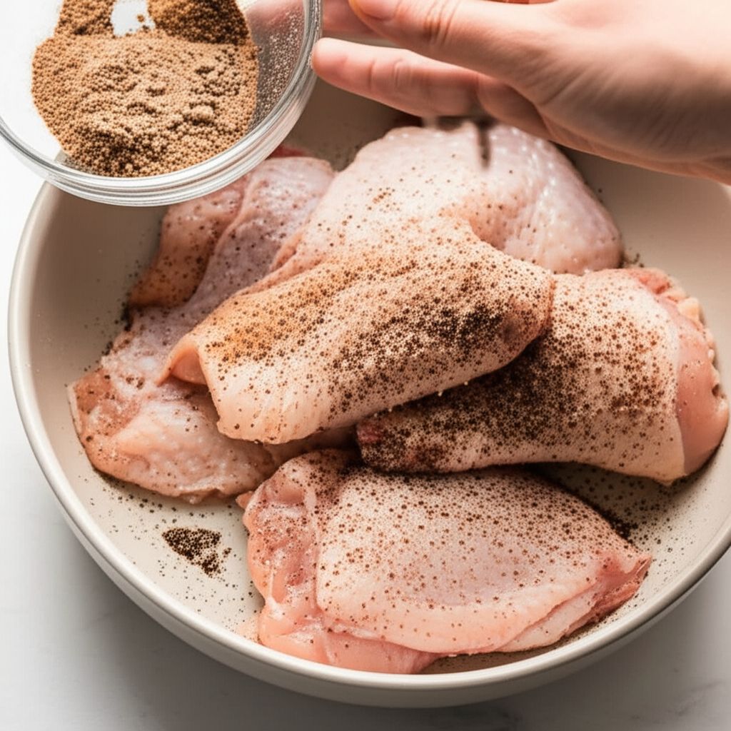 Blackened Ranch Pan-Fried Chicken Thighs