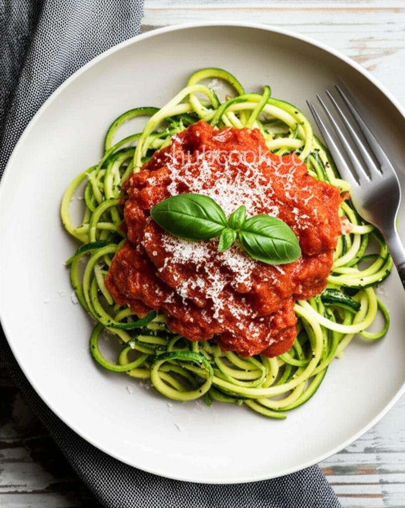 Bolognese Zucchini Noodles