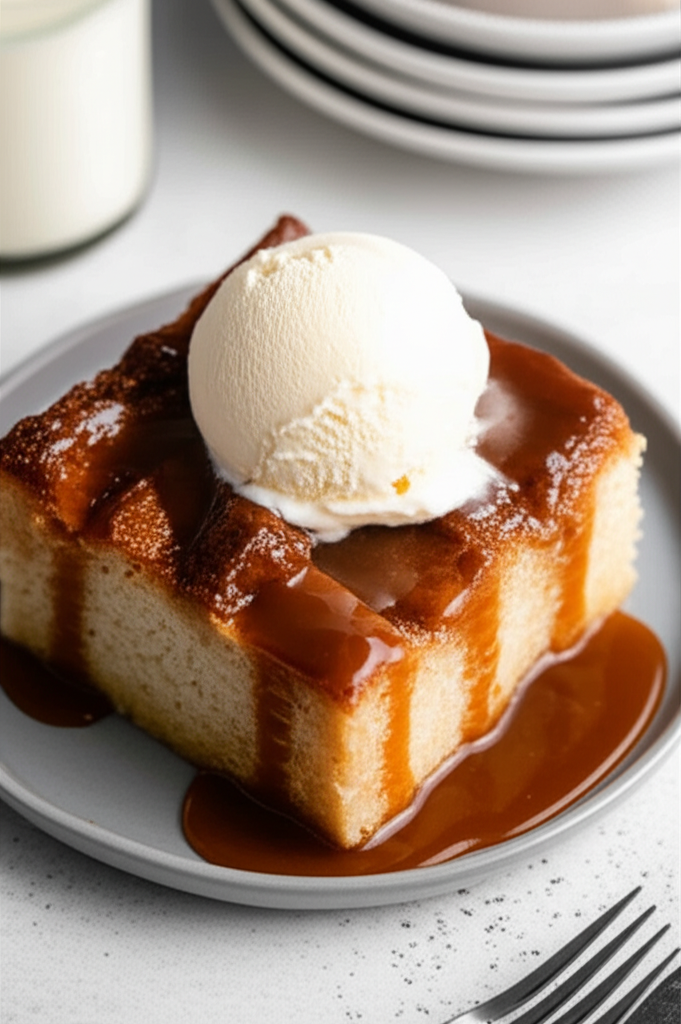 Bread Pudding With Caramel Sauce