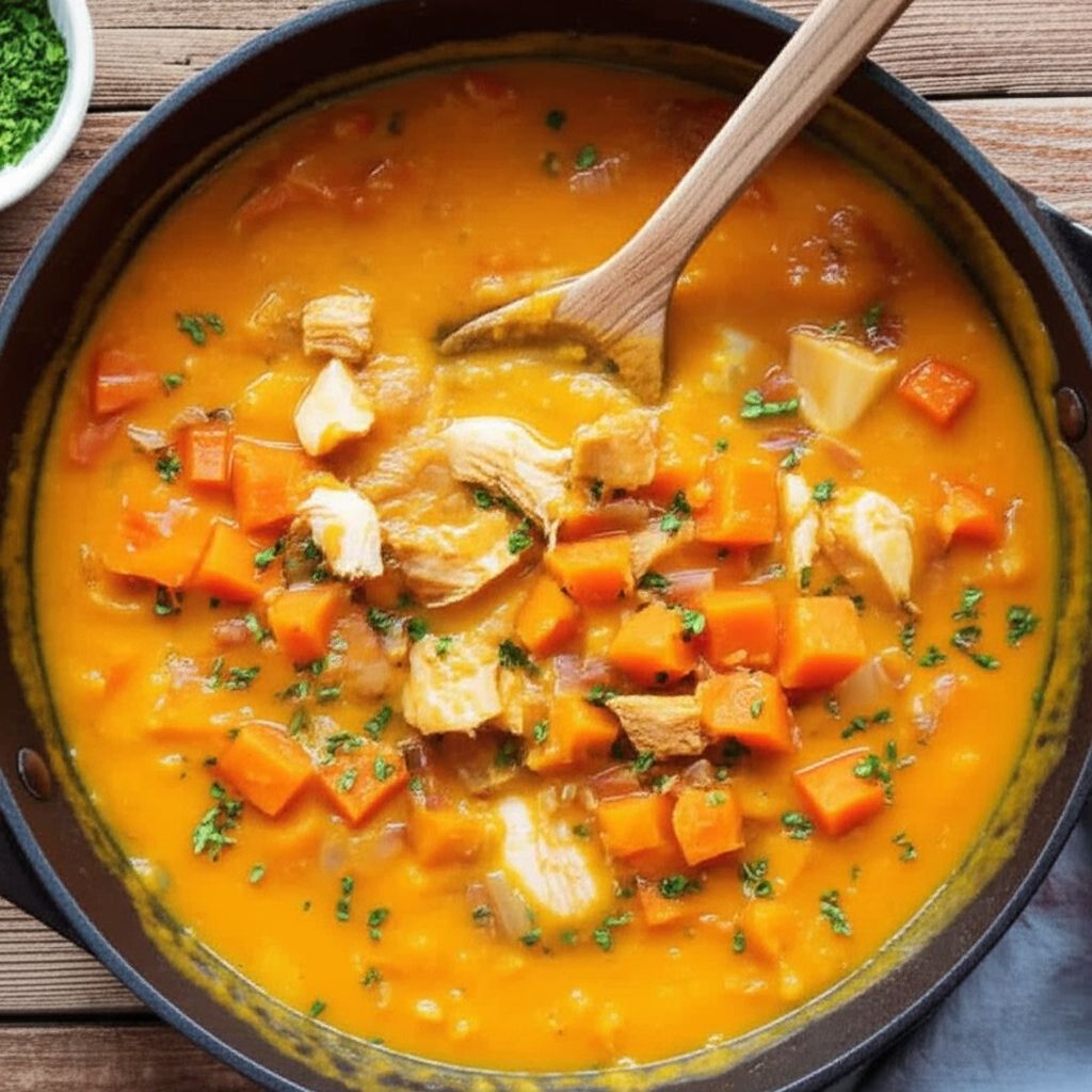 Butternut Squash, Chicken, and Quinoa Soup