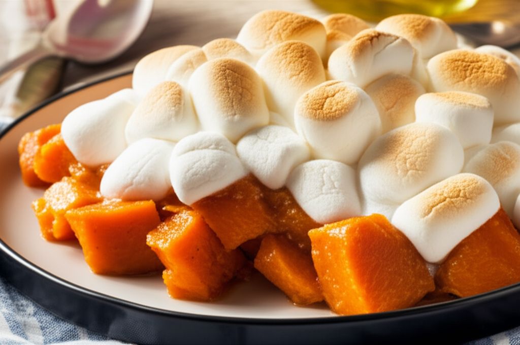 Candied Sweet Potatoes with Marshmallows