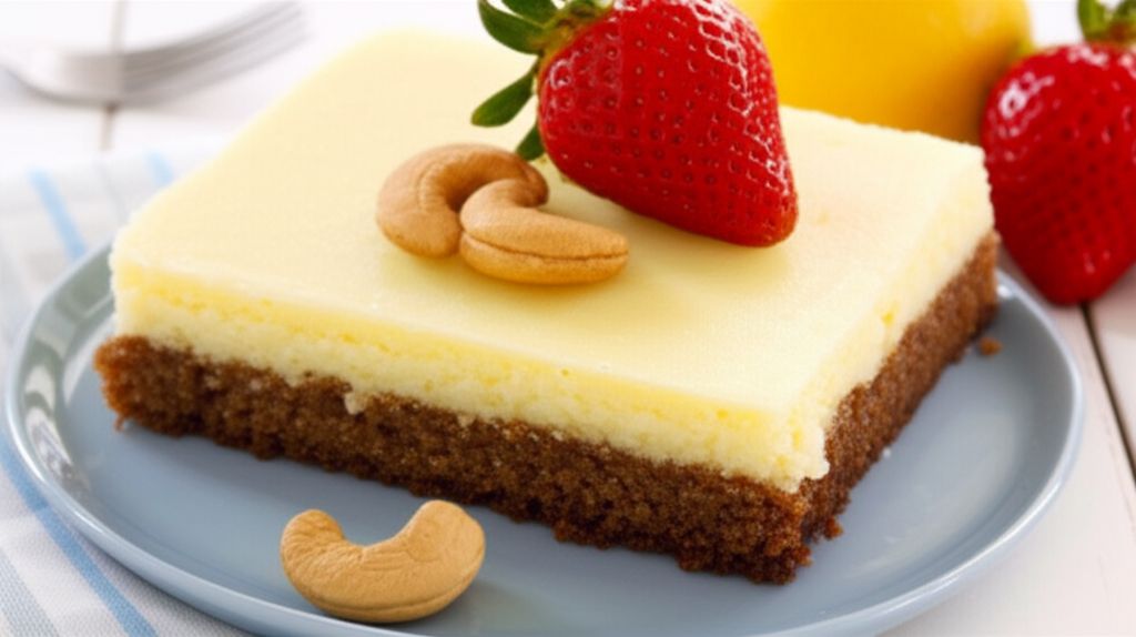 Cashew-Topped Lemon Brownie