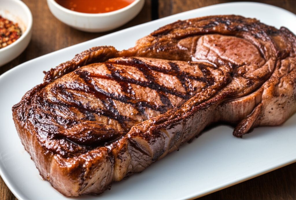 Charcoal-Grilled Ribeye Steak