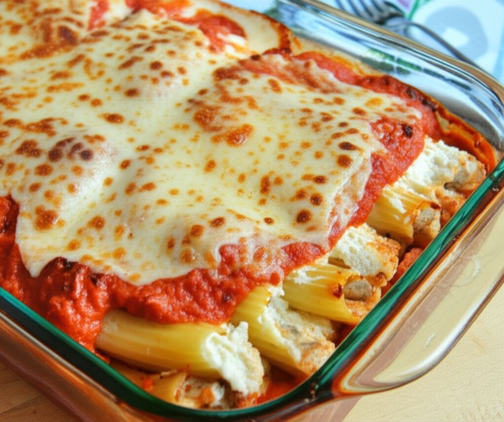 Cheese Stuffed Manicotti