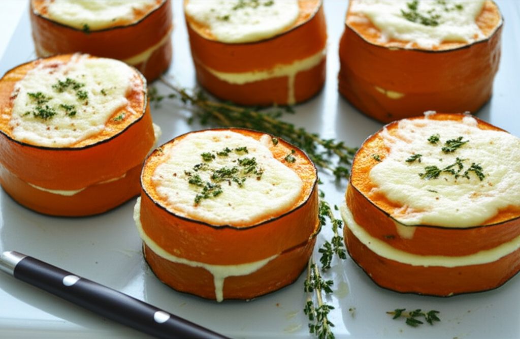 Cheese-Stuffed Pumpkin Slices