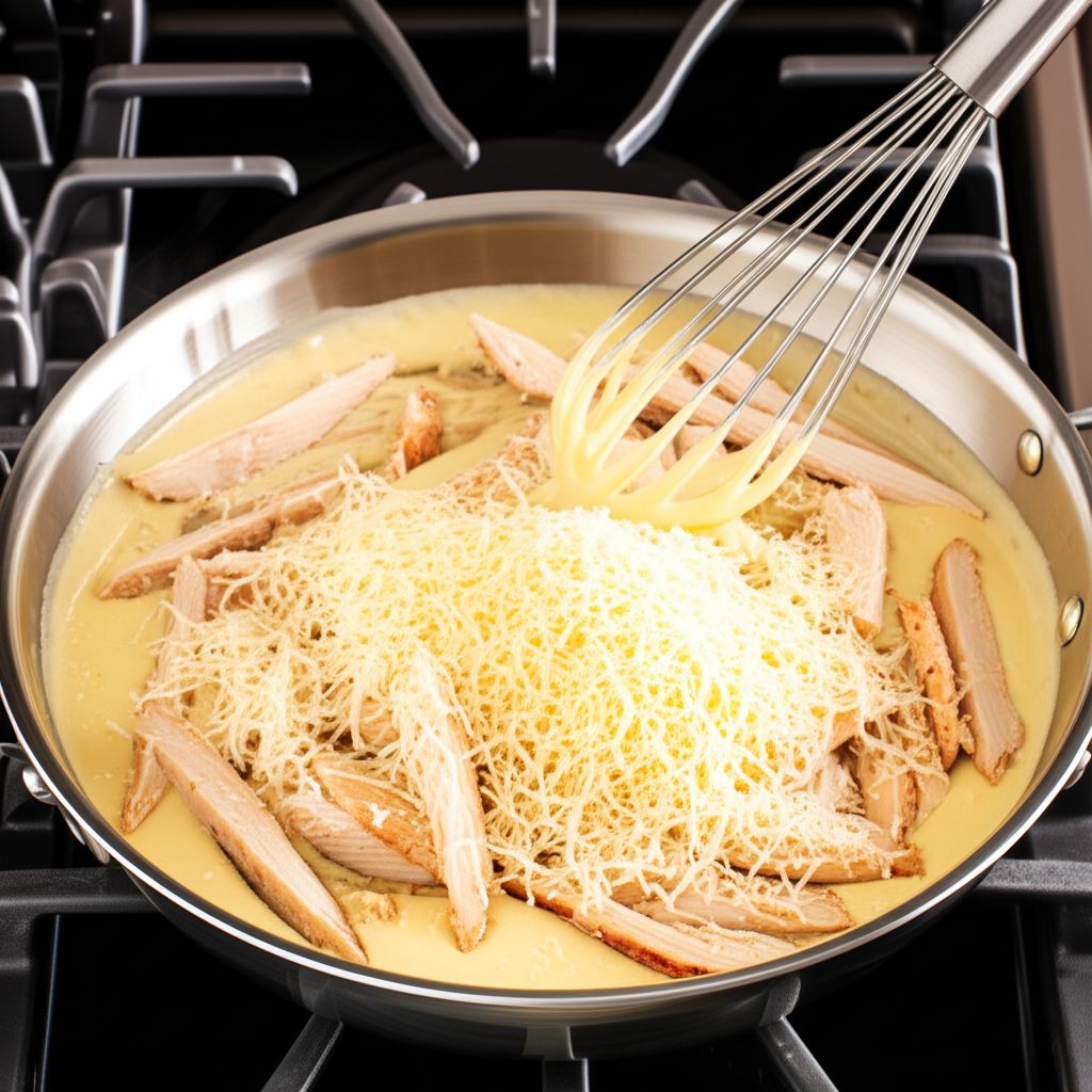 Cheesy Chicken and Chive Sauce