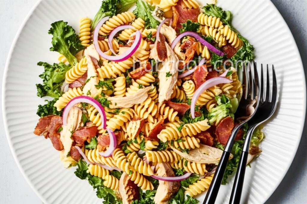 Chicken and Bacon Pasta Salad with Maille® Dijon Originale Mustard