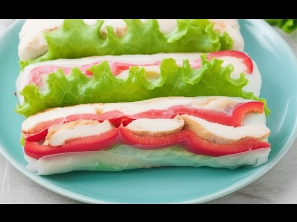 Chicken Caesar Spring Rolls