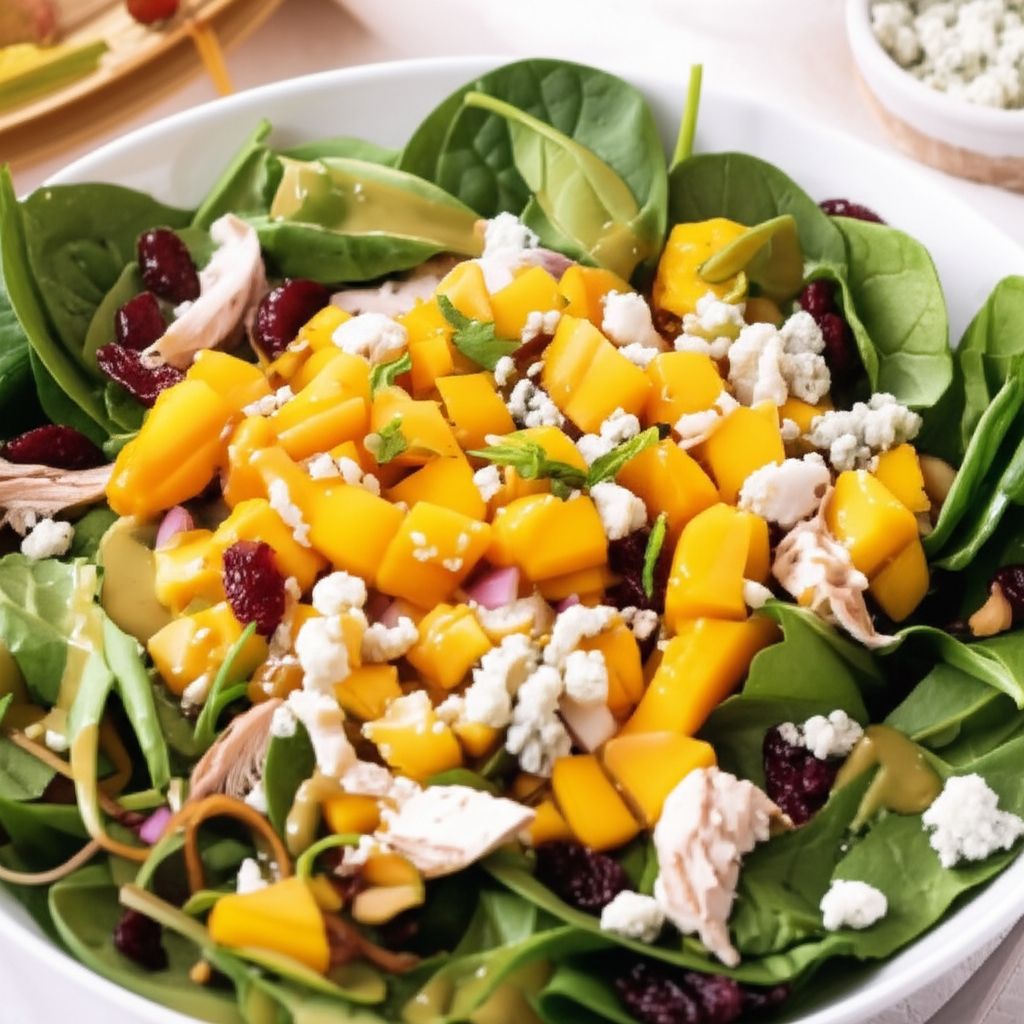 Chicken Mango Salsa Salad with Chipotle Lime Vinaigrette