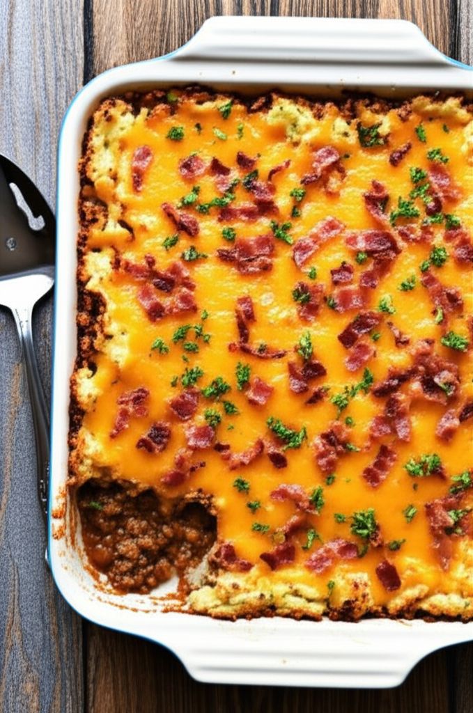 Cowboy Mashed Potato Casserole