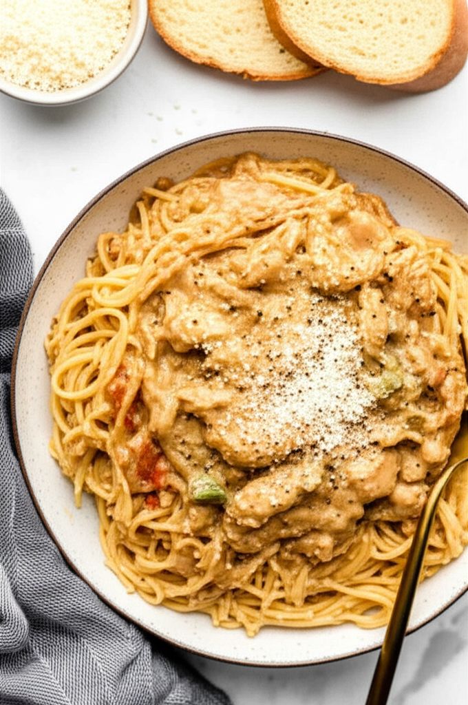 Creamy Chicken Spaghetti