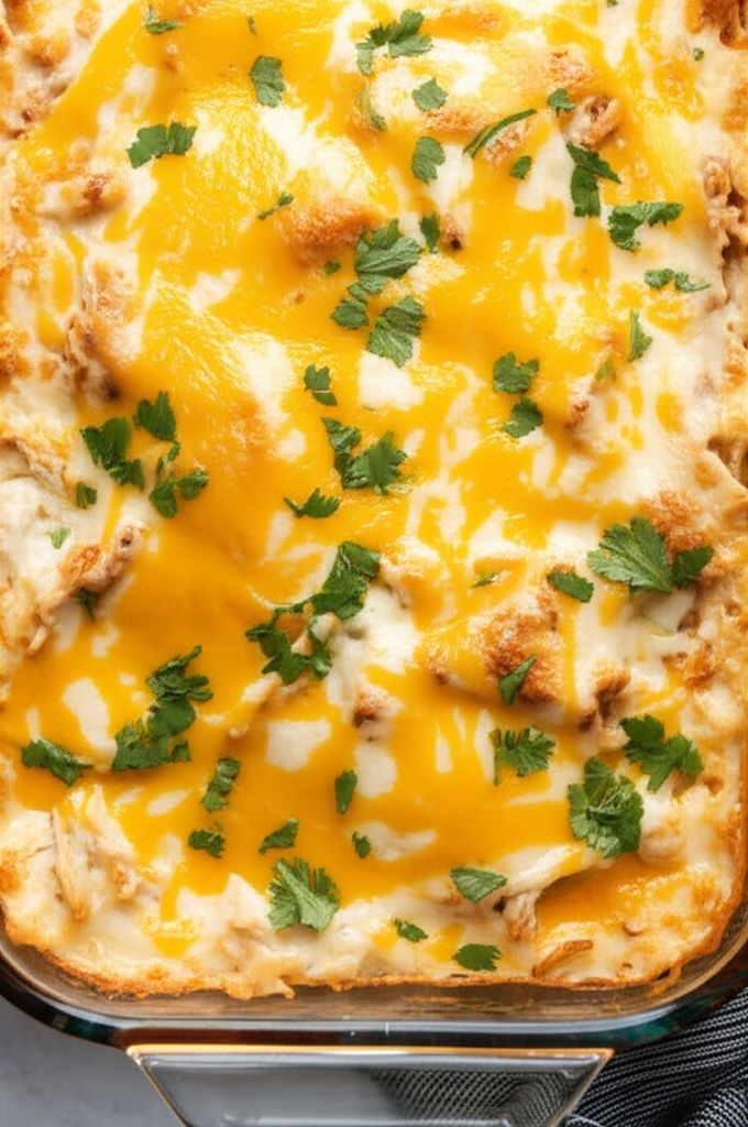 Creamy Chicken Tortilla Bake