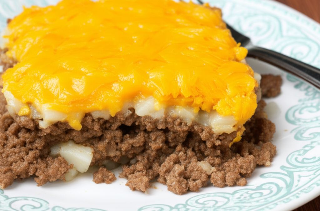 Creamy Hamburger Potato Casserole