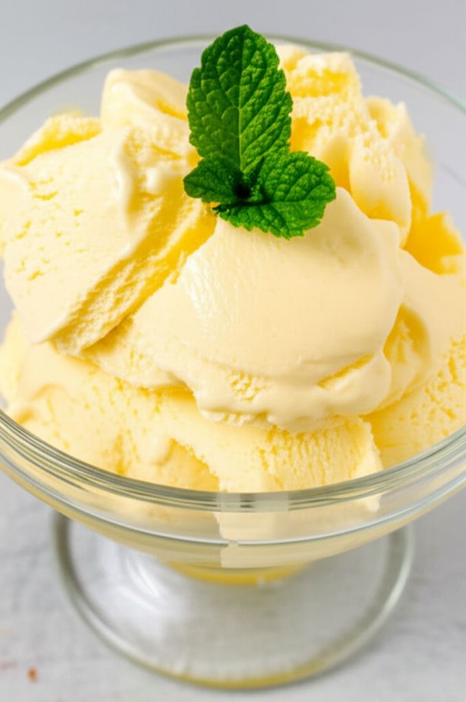 Creamy Lemonade Soft-Serve Ice Cream