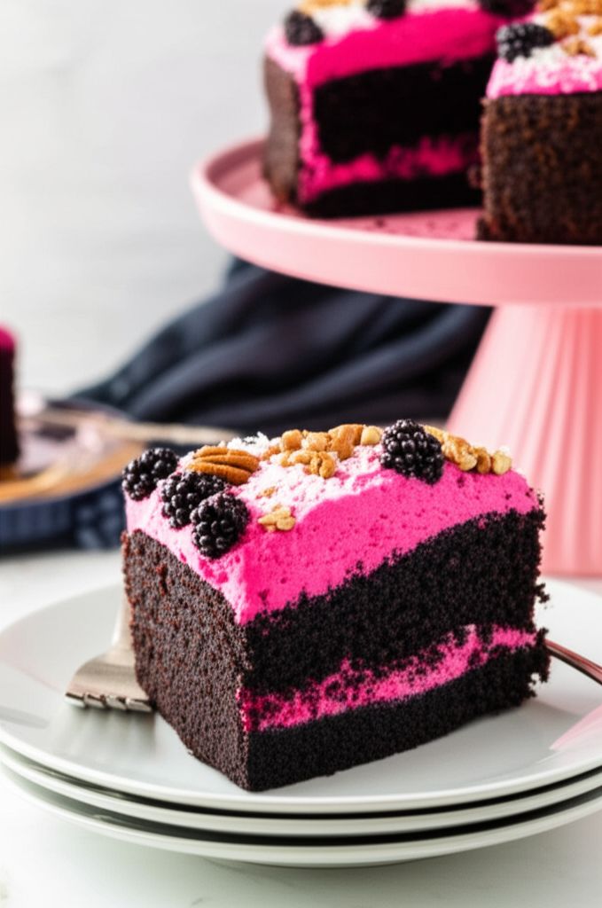 Crisp Evenings Blackberry Cake