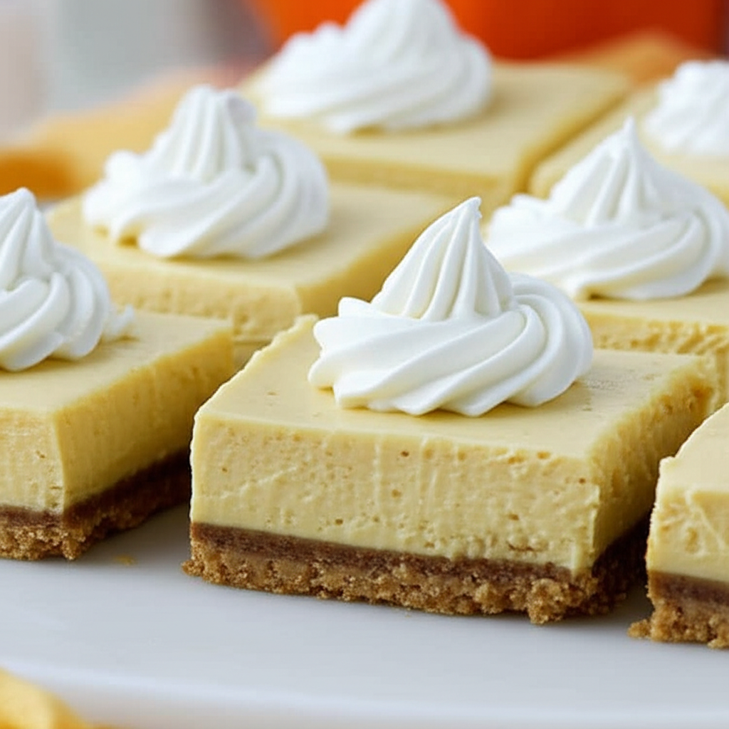 Double-Layer Pumpkin Cheesecake Bars