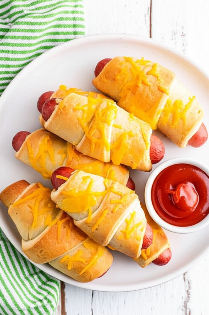 Easy Cheesy Hot Dog Crescent Rolls