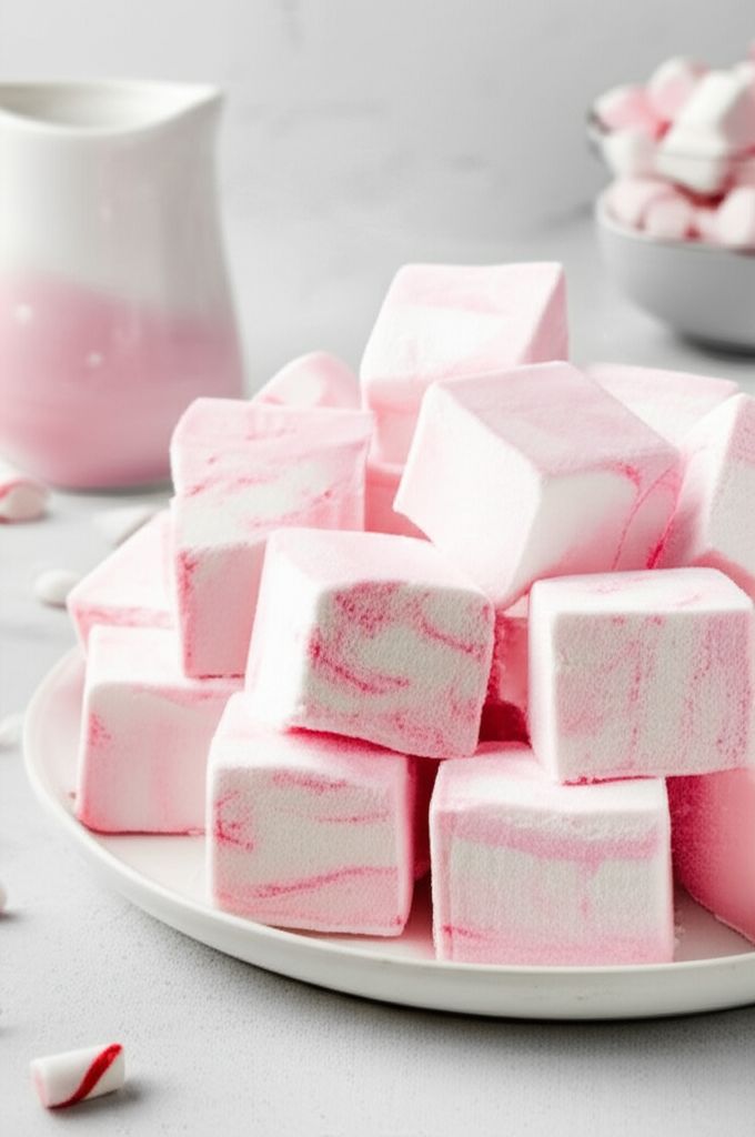 Easy Peppermint Marshmallows