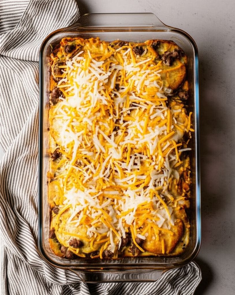 English Muffin Breakfast Strata