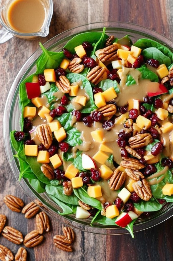 Fall Salad with Maple-Balsamic Dressing